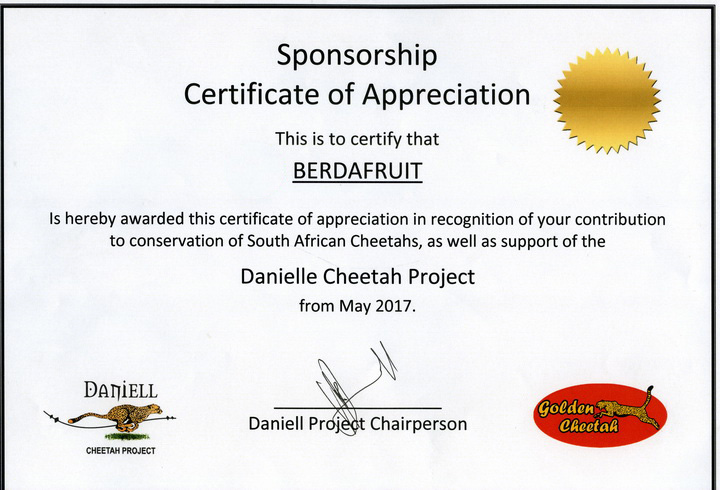 Daniell Cheetah Concervation Project Gold Sponsorship Certificate_去集果轩logo.jpg